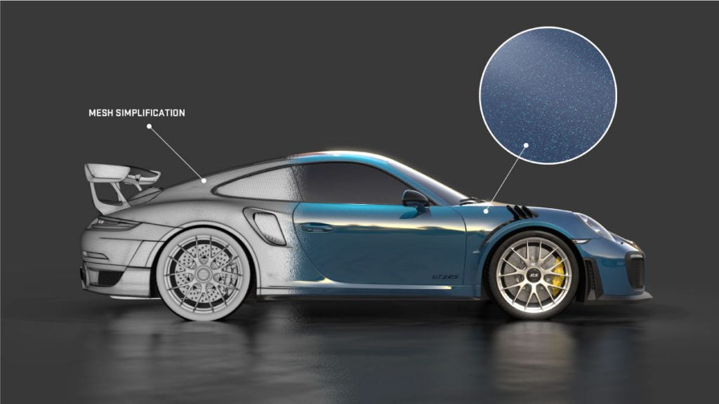 keyshot 10 mesh simplification flakes 01